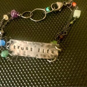 Trust life beaded bracelet